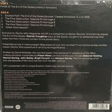 Back cover of DEMWHO7